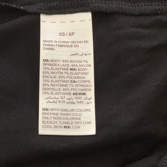 SOMA lace trim micro dots black duster/robe - Picture 8 of 8